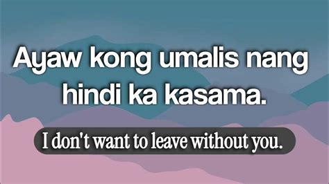 tagal in English .